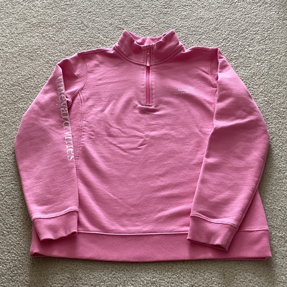 Vineyard Vines Pink Pullover with Logo